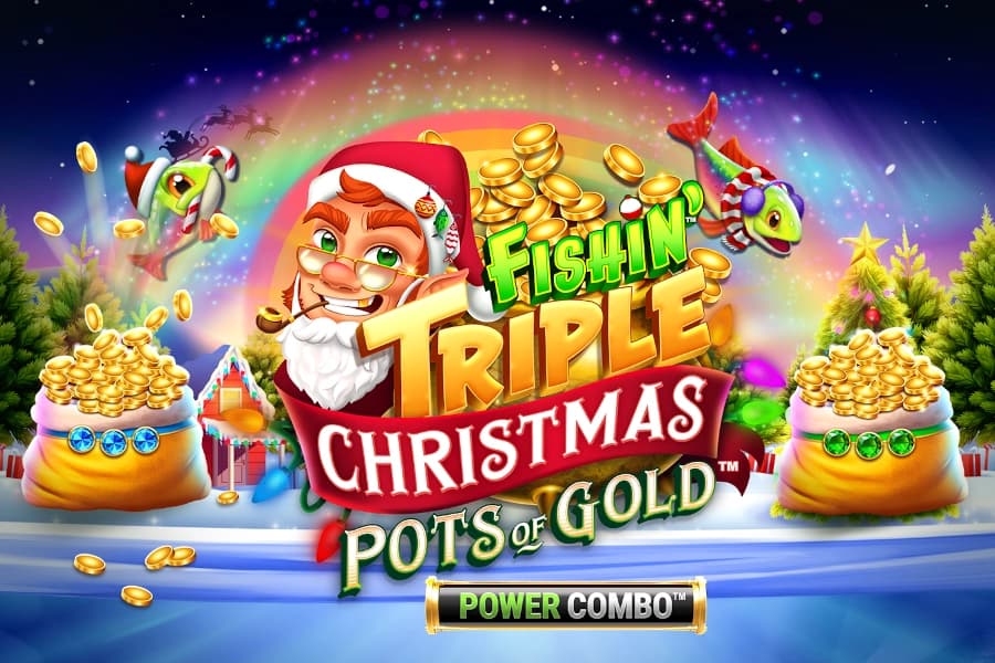Fishin' Triple Christmas Pots of Gold Power Combo by Gameburger Studios