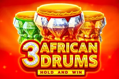 3 African Drums slot artwork