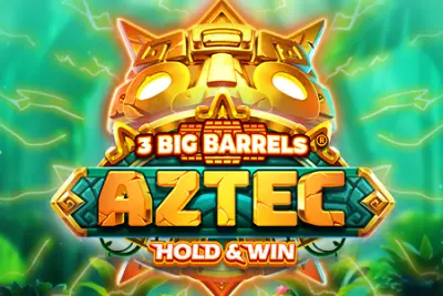 3 Big Barrels Aztec slot artwork