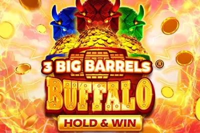 3 Big Barrels Buffalo slot artwork