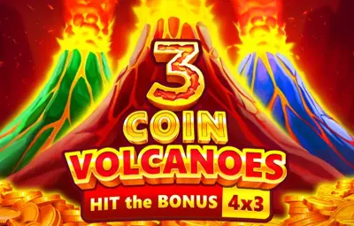 3 Coin Volcanoes slot artwork