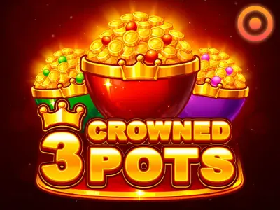 3 Crowned Pots slot artwork