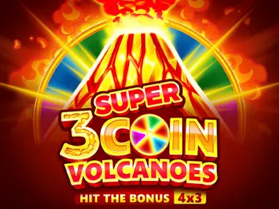 3 Super Coin Volcanoes slot artwork
