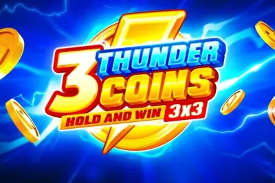 3 Thunder Coins: Hold and Win slot artwork