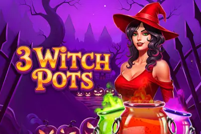 3 Witch Pots slot artwork