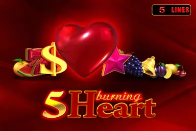 5 Burning Heart slot artwork