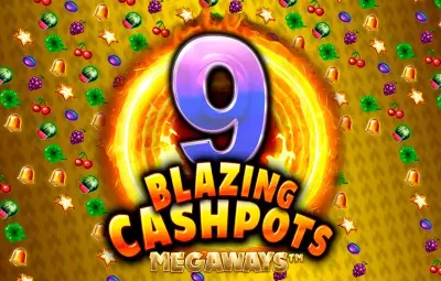 9 Blazing Cashpots Megaways slot artwork