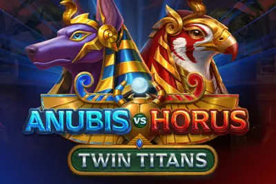Anubis vs Horus: Twin Titans slot artwork