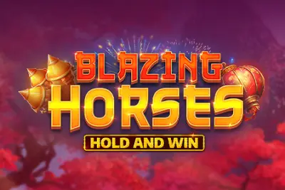 Blazing Horses Hold and Win slot artwork