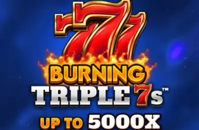 Burning Triple 7s slot artwork