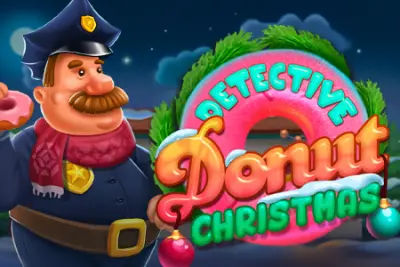 Detective Donut Christmas slot artwork