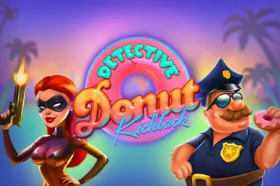 Detective Donut Kickback slot artwork