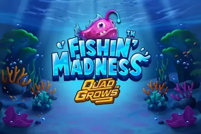 Fishin' Madness QUADGROWS slot artwork