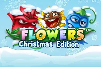Flowers Christmas Edition slot artwork