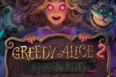 Greedy Alice 2: Bigger Bites slot artwork