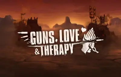 Guns, Love & Therapy slot artwork