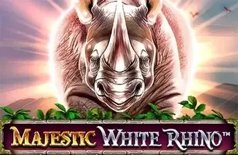 Majestic White Rhino slot artwork