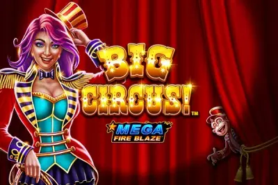 Mega Fire Blaze: Big Circus slot artwork