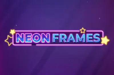 Neon Frames slot artwork