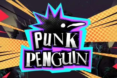 Punk Penguin slot artwork