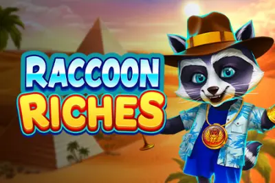 Raccoon Riches slot artwork
