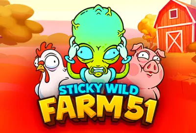 Sticky Wild: Farm 51 slot artwork
