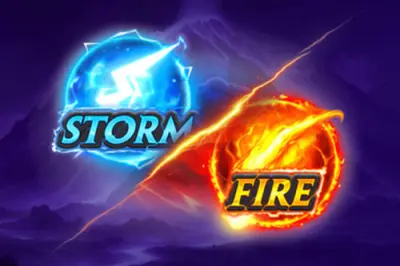 Storm vs Fire slot artwork