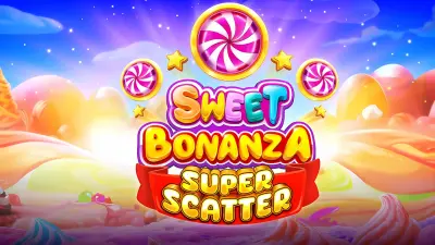 Sweet Bonanza Super Scatter slot artwork