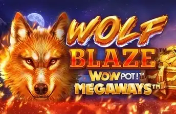 Wolf Blaze WOWPOT! Megaways slot artwork