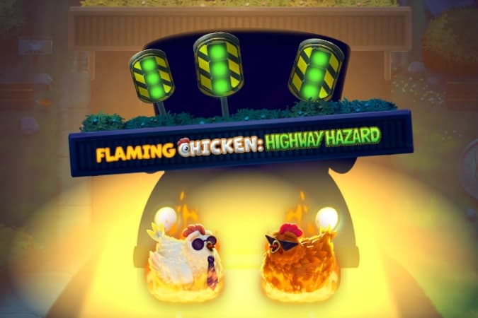 Flaming Chicken Highway Hazard by OctoPlay